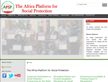 Tablet Screenshot of africapsp.org